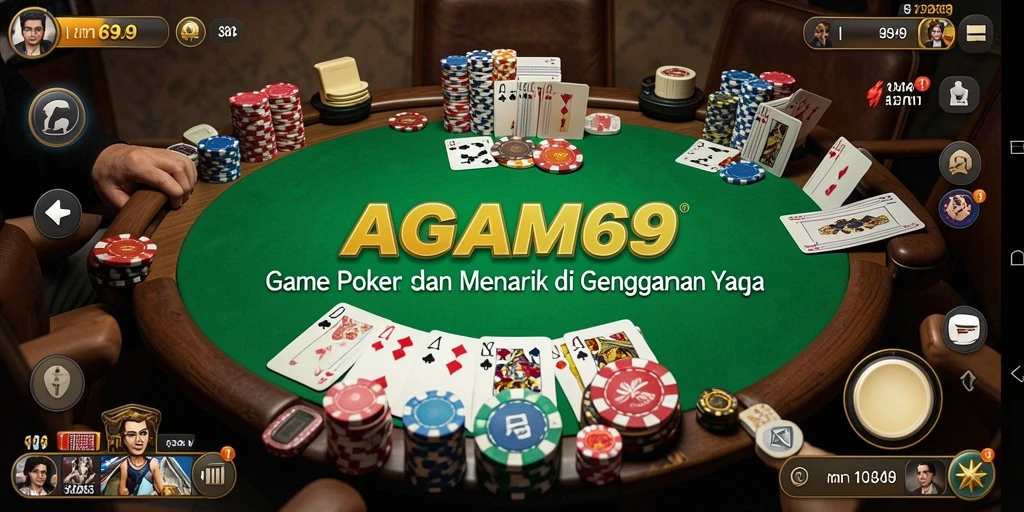 Tampilan gameplay AGAM69 yang menarik dengan pemain poker lainnya.