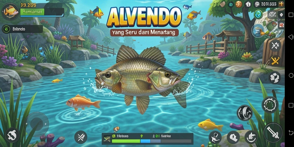 Tangkapan ikan hebat di ALVENDO dengan grafis menakjubkan.