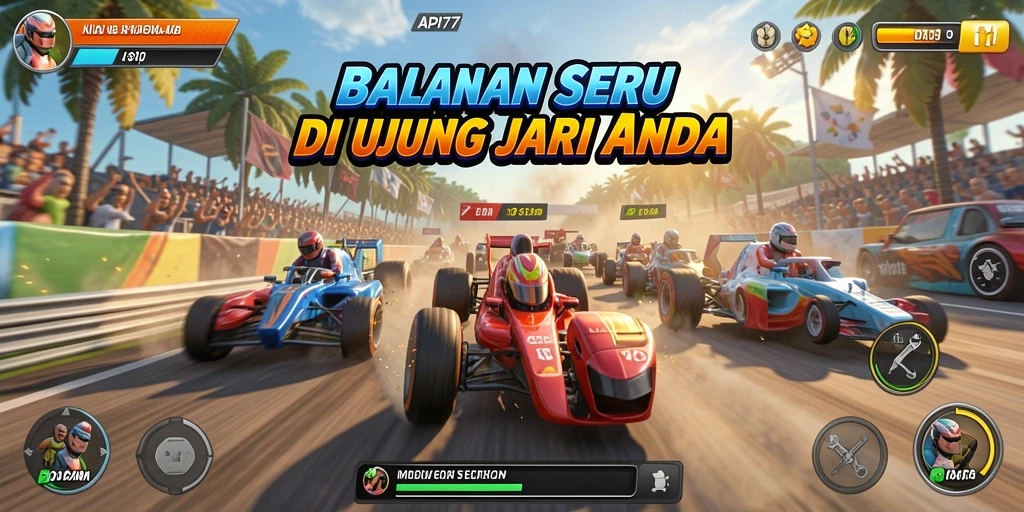 Tampilan menarik dari balapan seru di API77 yang menguji kecepatan Anda.