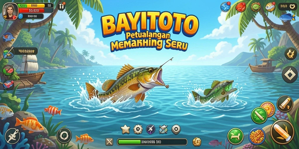 Tampilan gameplay menegangkan dalam <strong>BAYITOTO</strong> saat menangkap ikan besar.