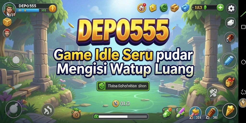 Tampilan gameplay DEPO555 yang menarik dan santai.