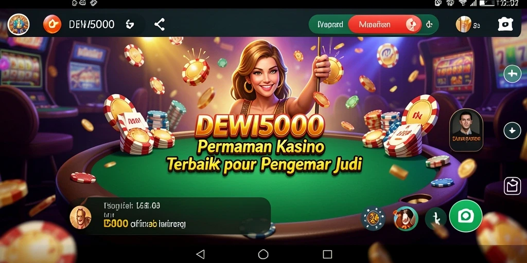 Tampilan menarik dari gameplay Kasino di DEWI5000.