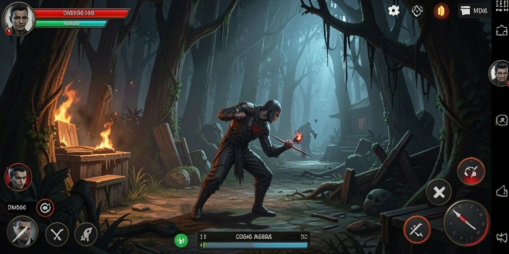 Screenshot DMD686 menampilkan gameplay yang mencekam dan menakutkan.