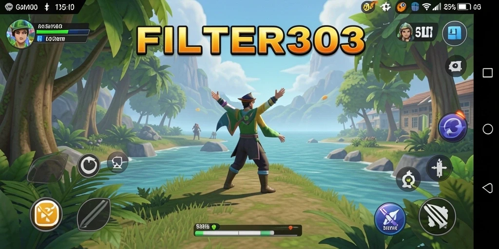 Screenshot gameplay FILTER303 menampilkan momen seru saat menyelesaikan level.