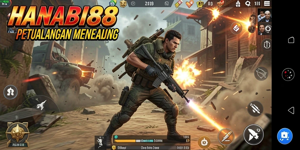 Tampilan gameplay menyerbu dengan aksi luar biasa.