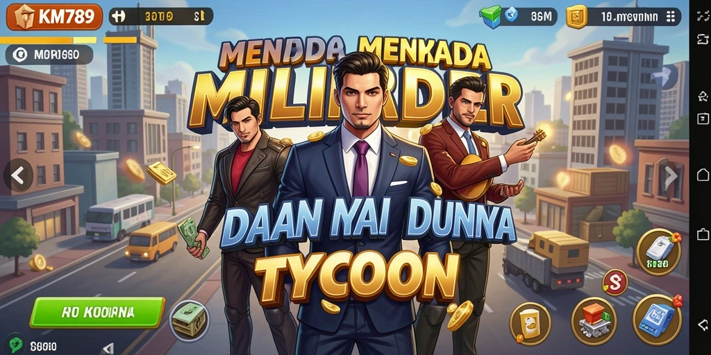 Tampilan gameplay menarik di dunia Tycoon.