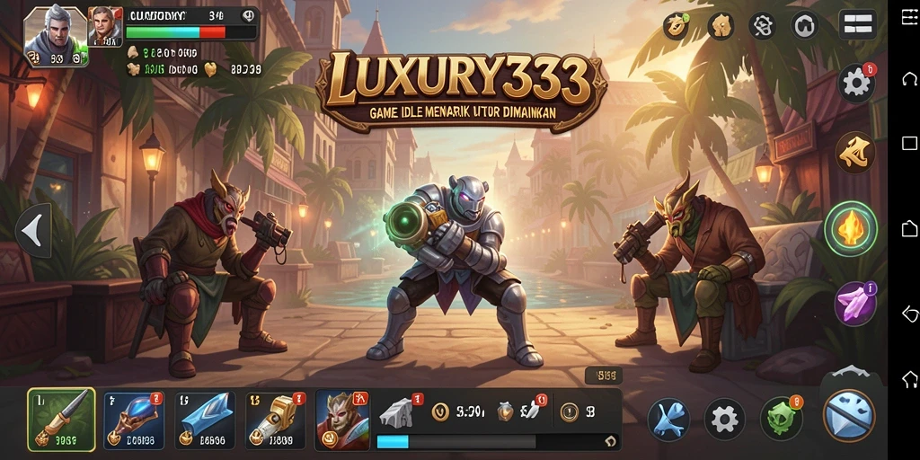 Tampilan gameplay LUXURY333 yang memukau dan penuh warna.