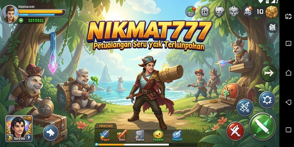 Screenshot gameplay NIKMAT777 menampilkan aksi petualangan yang mendebarkan.