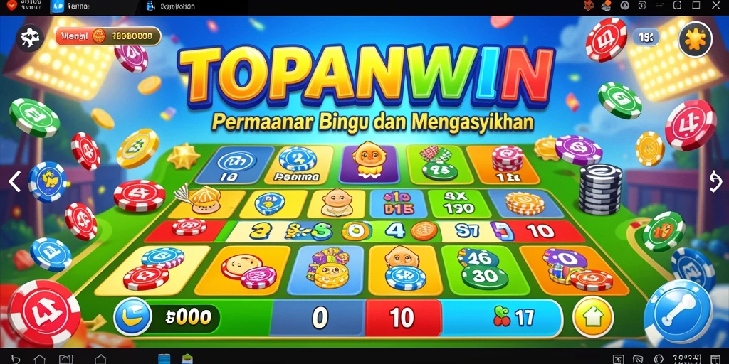 Tampilan gameplay Bingo yang seru dan menantang di TOPANWIN.